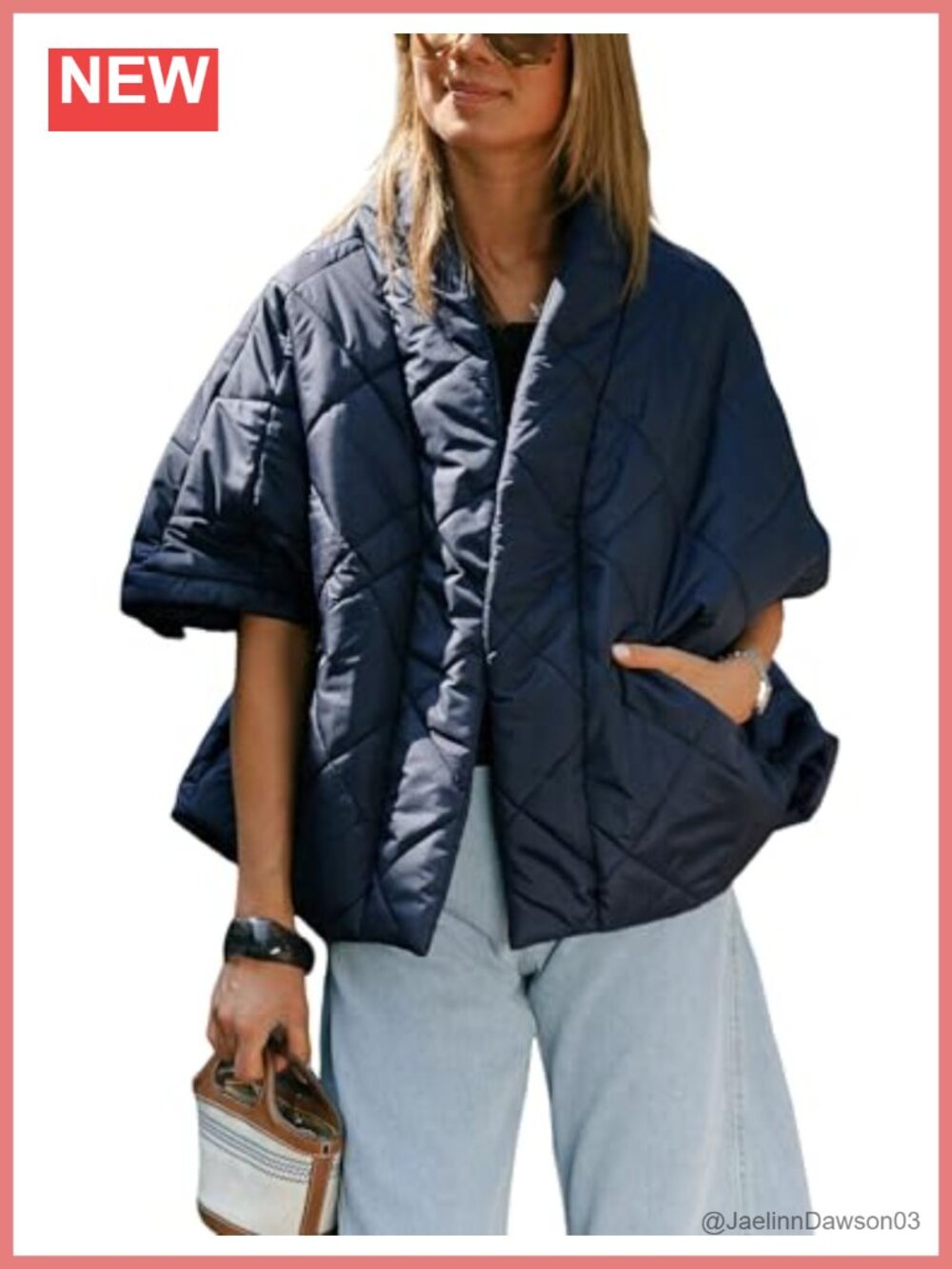 Lianlive Quilted Puffer Vest Lightweight Oversized Winter